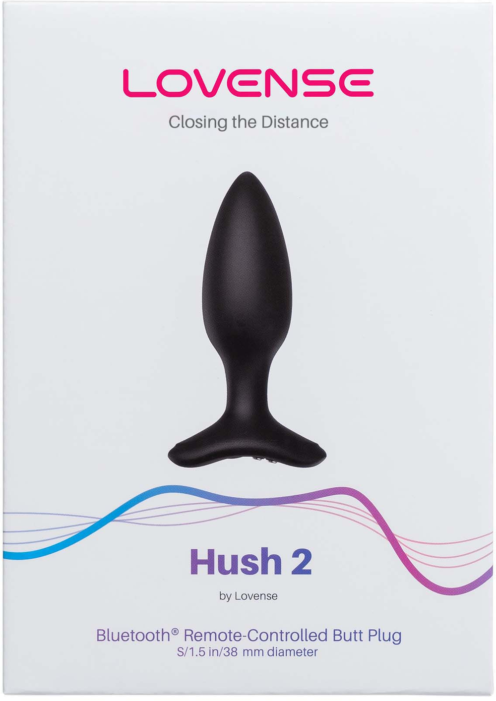 LOVENSE Hush 2 - Анальная пробка, (3,8 см.)