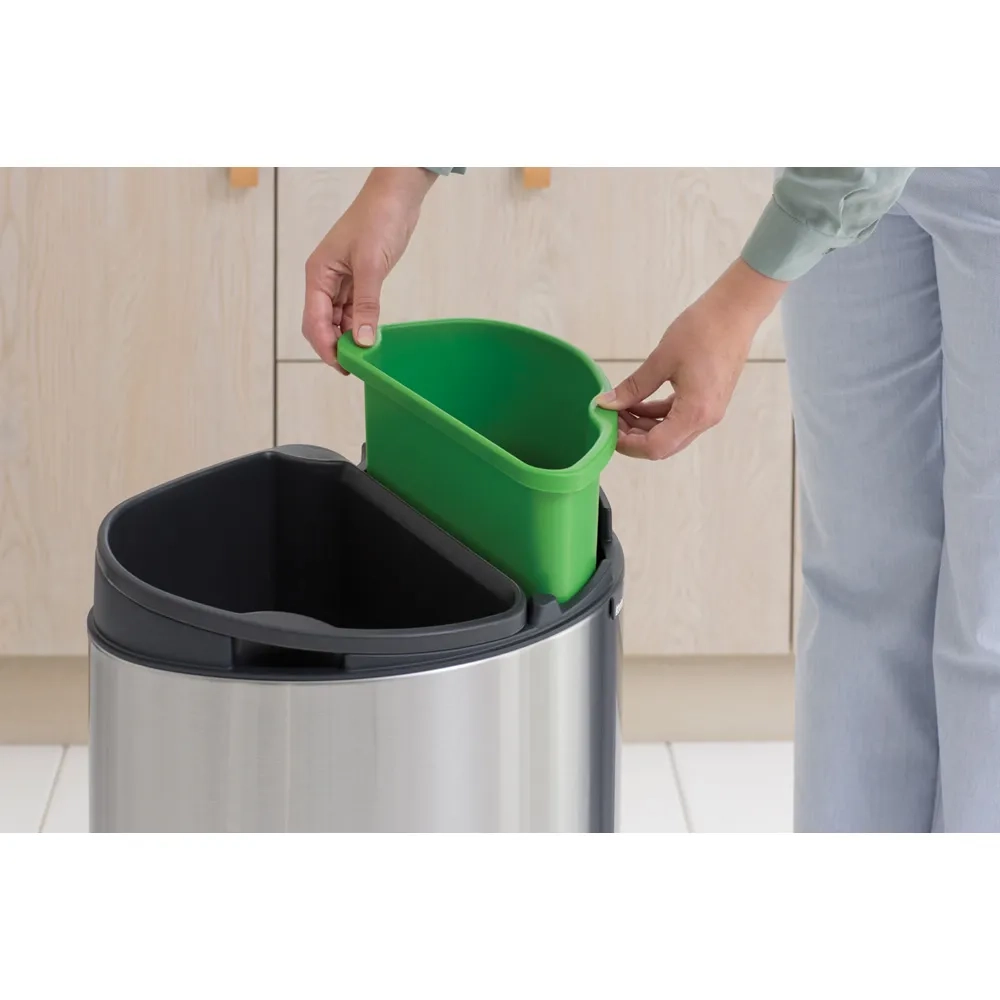 Brabantia Touch Bin New 23+10л контейнер для мусора New Recycle EAN 8710755100680