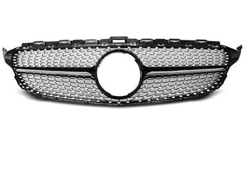 Решетка радиатора C450 AMG STYLE CHROME GLOSSY BLACK для Mercedes C W205