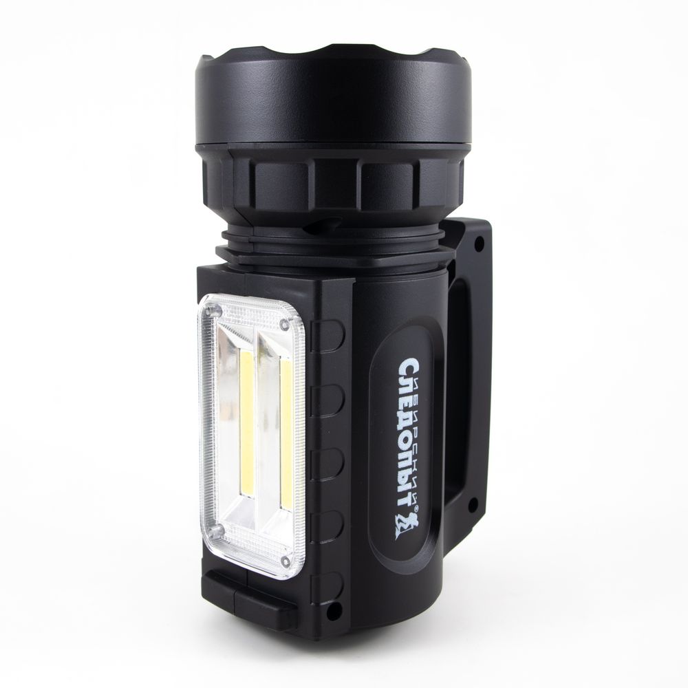 Фонарь-фара "СИБИРСКИЙ СЛЕДОПЫТ-Атон", 1 LED + 2 COB, аккум.1x2000mAh/36/