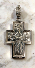 Ювелирный крест из серебра 925 пробы