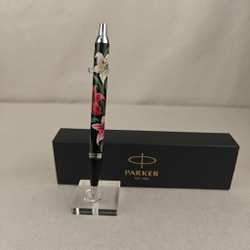 Коллекционная ручка Parker шариковая "Роскошные лилии" с ручной росписью в коробке