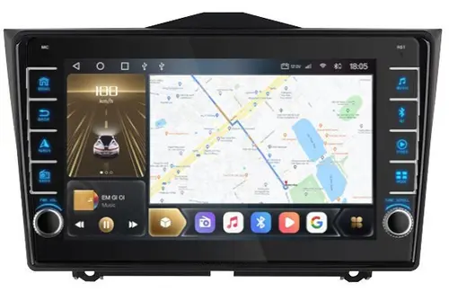 Магнитола для Lada Granta 2018+ - Kuberg OL-9063 (кнопки и крутилки), Android 12, Быстрая, CarPlay, 4G SIM-слот