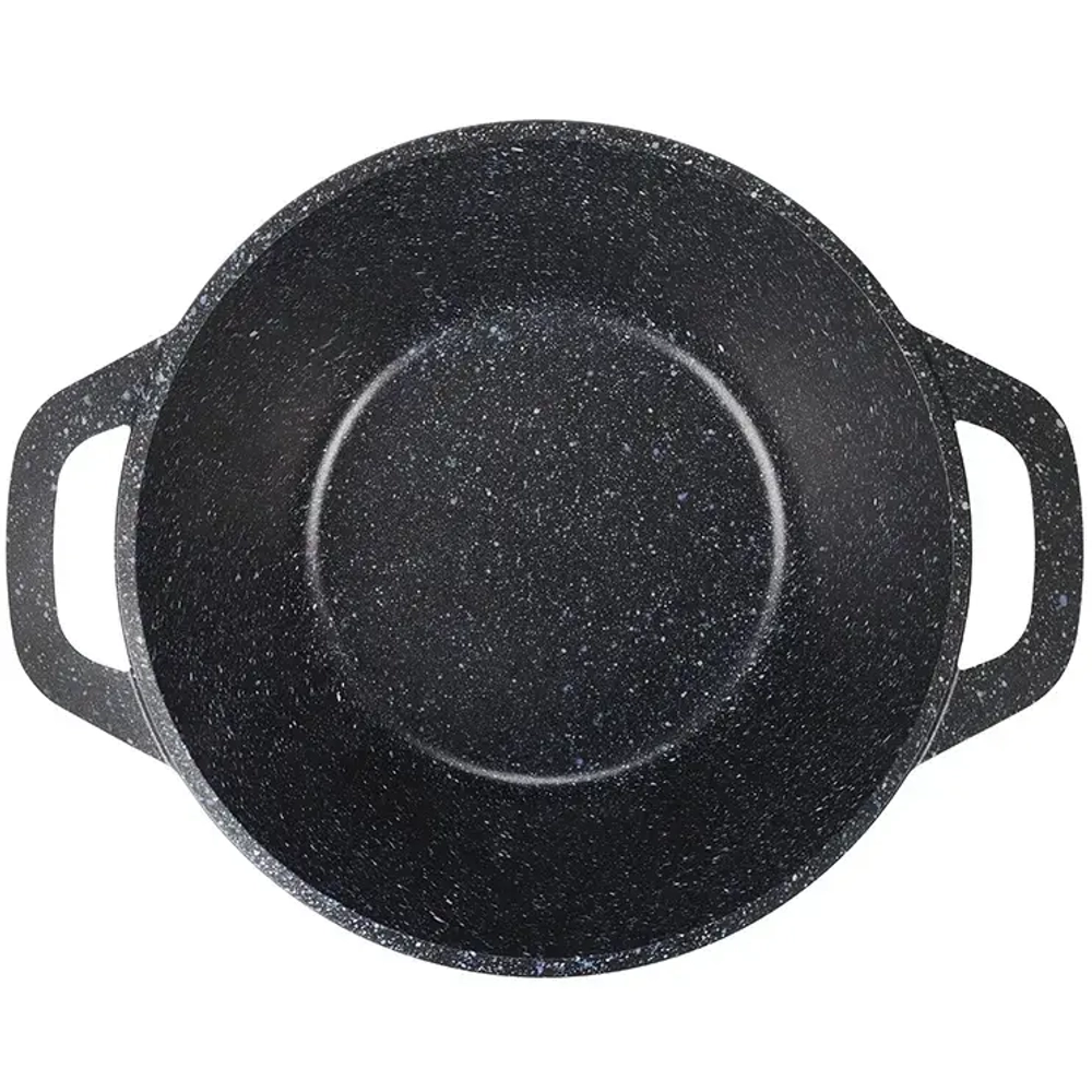 Кастрюля 4,5л «Granit» (black) со стеклянной крышкой кгч45а