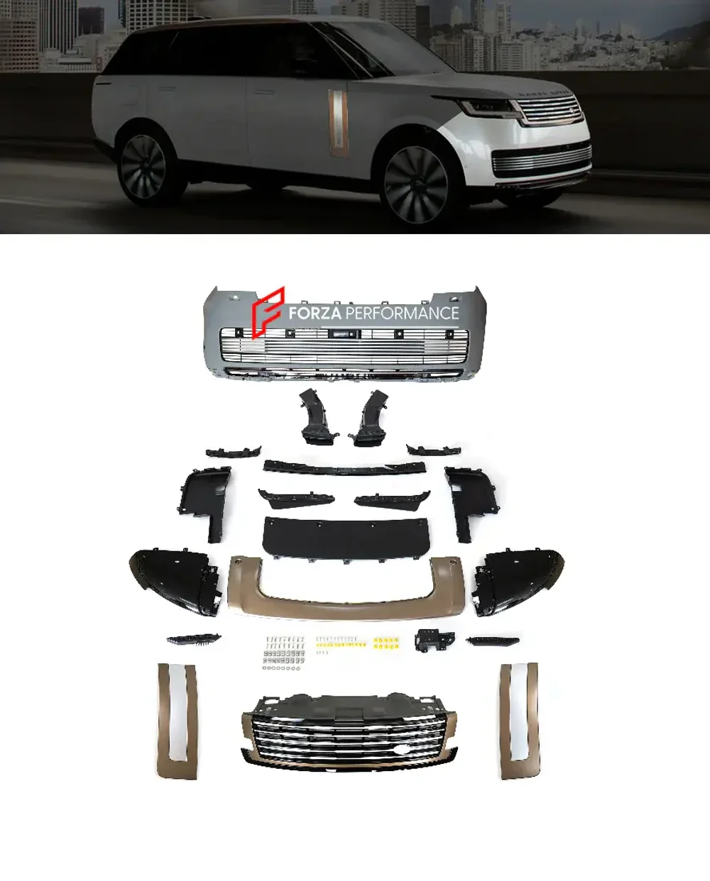 Обвес в стиле SV для LAND ROVER RANGE ROVER L460 2023+ тюнинг Рейндж Ровер