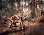 Динозавр Трицератопс от Eco Wood Art (EWA) - Деревянный конструктор, сборная механическая модель, 3D пазл