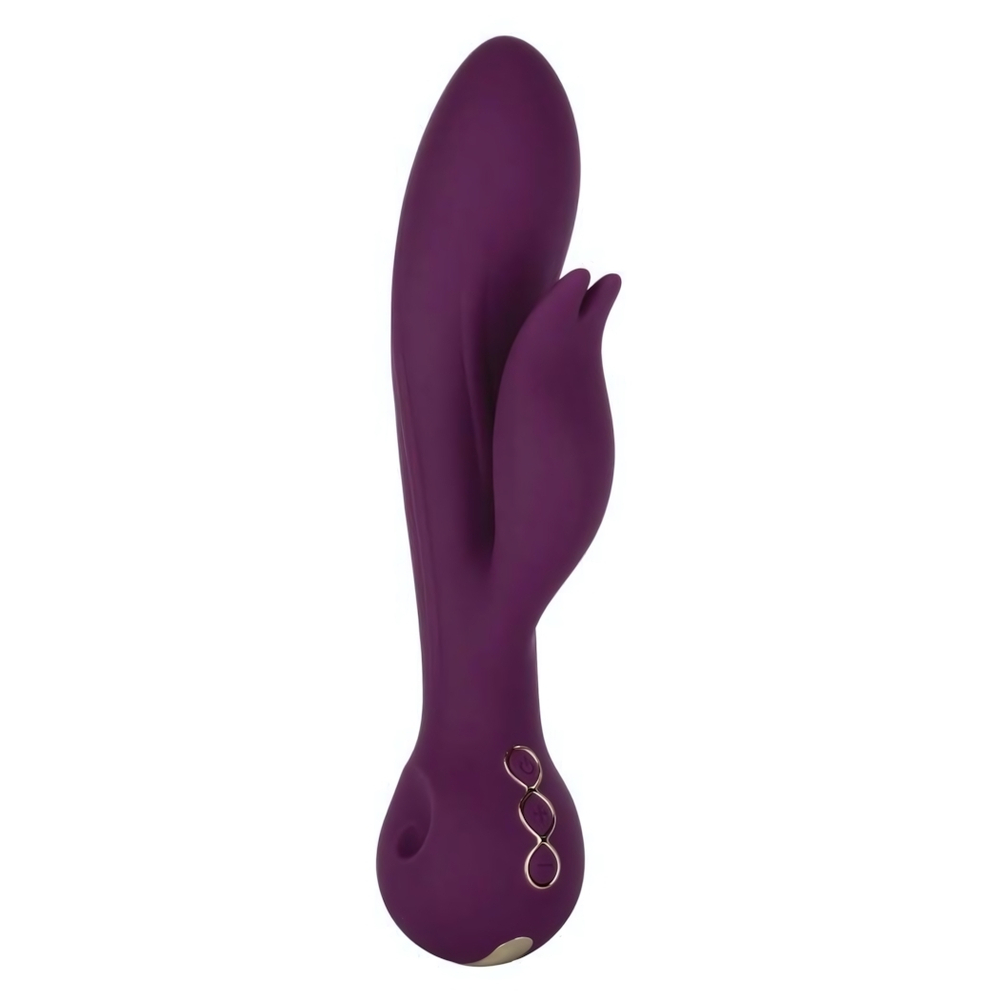 Фиолетовый вибратор-кролик Desire - 22,25 см. (Цвет: фиолетовый)