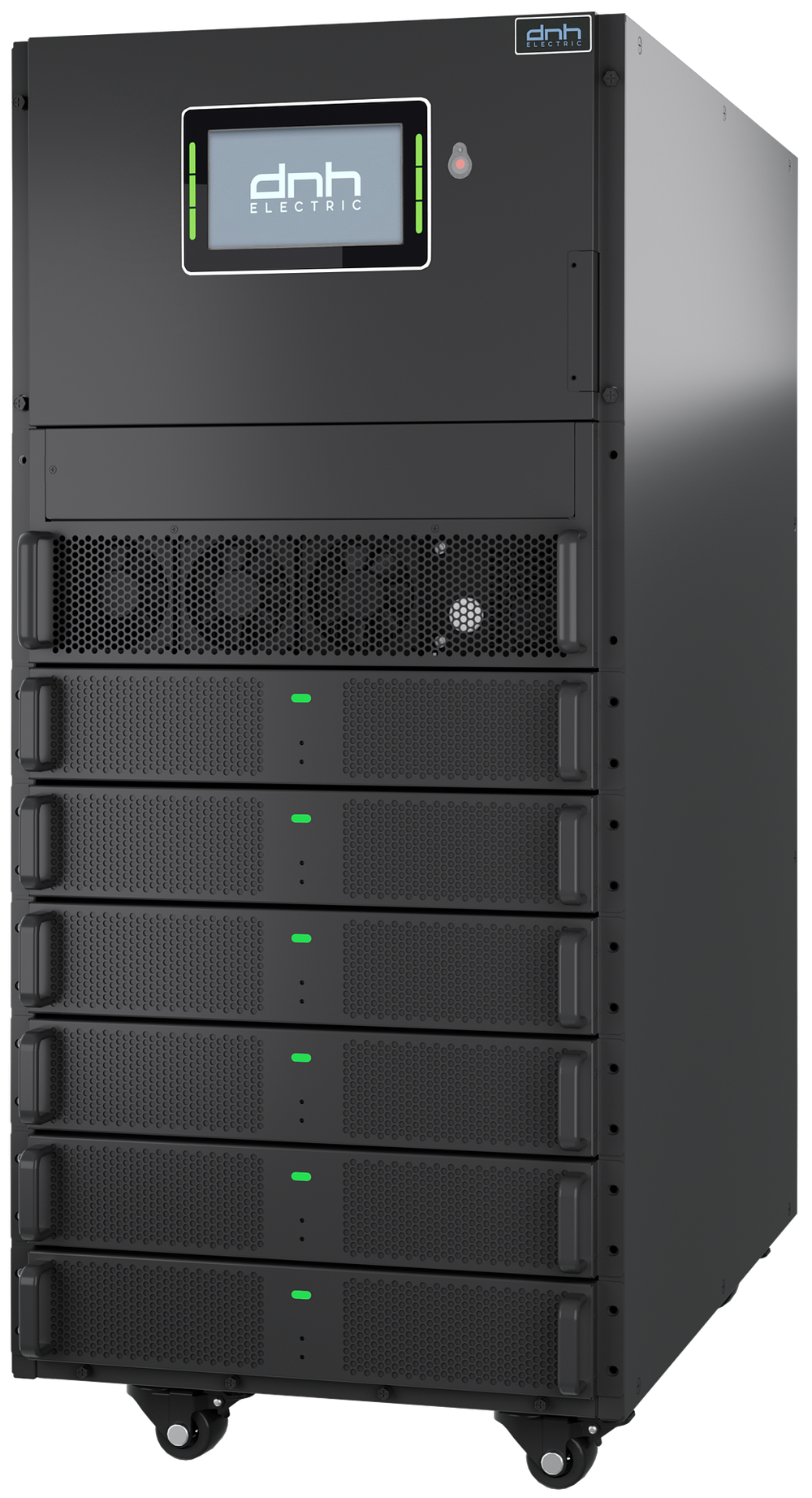 Силовой шкаф модульного ИБП DNH DRM15025, 150 кВА/150 кВт, 3:3ф, Rack Tower, 6 силовых модулей 25 кВА