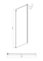 Душевое ограждение Ambassador Benefit 19022205HBB-90HBB (160х90х200) прямоугольник,черный,стекло тонированное,раздвижная,2 места