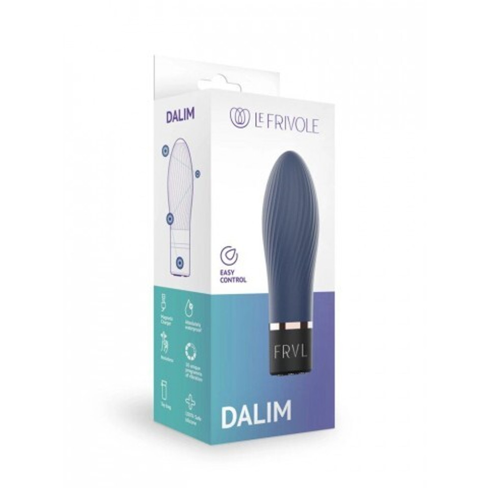 Мини вибратор Dalim, цвет тихоокеанский синий (SOLAR)