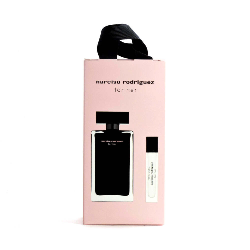 Narciso Rodriguez For Her Eau de Toilette подарочный набор (туалетная вода 100 мл + миниатюра Pure Musc 10 мл).