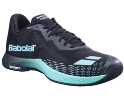 Мужские кроссовки для бадминтона/сквоша Babolat Shadow Spirit 2 - black/cyan