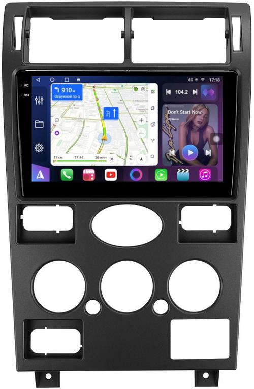 Магнитола для Ford Mondeo 3 2000-2006 (кондиционер) - FarCar S500-TS20 монитор 9.5" 2K QLED на Android 14, Быстрейшая, CarPlay, 4G SIM-слот