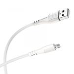 Кабель Borofone BX37 USB-microUSB 2.4A 1м PVC White