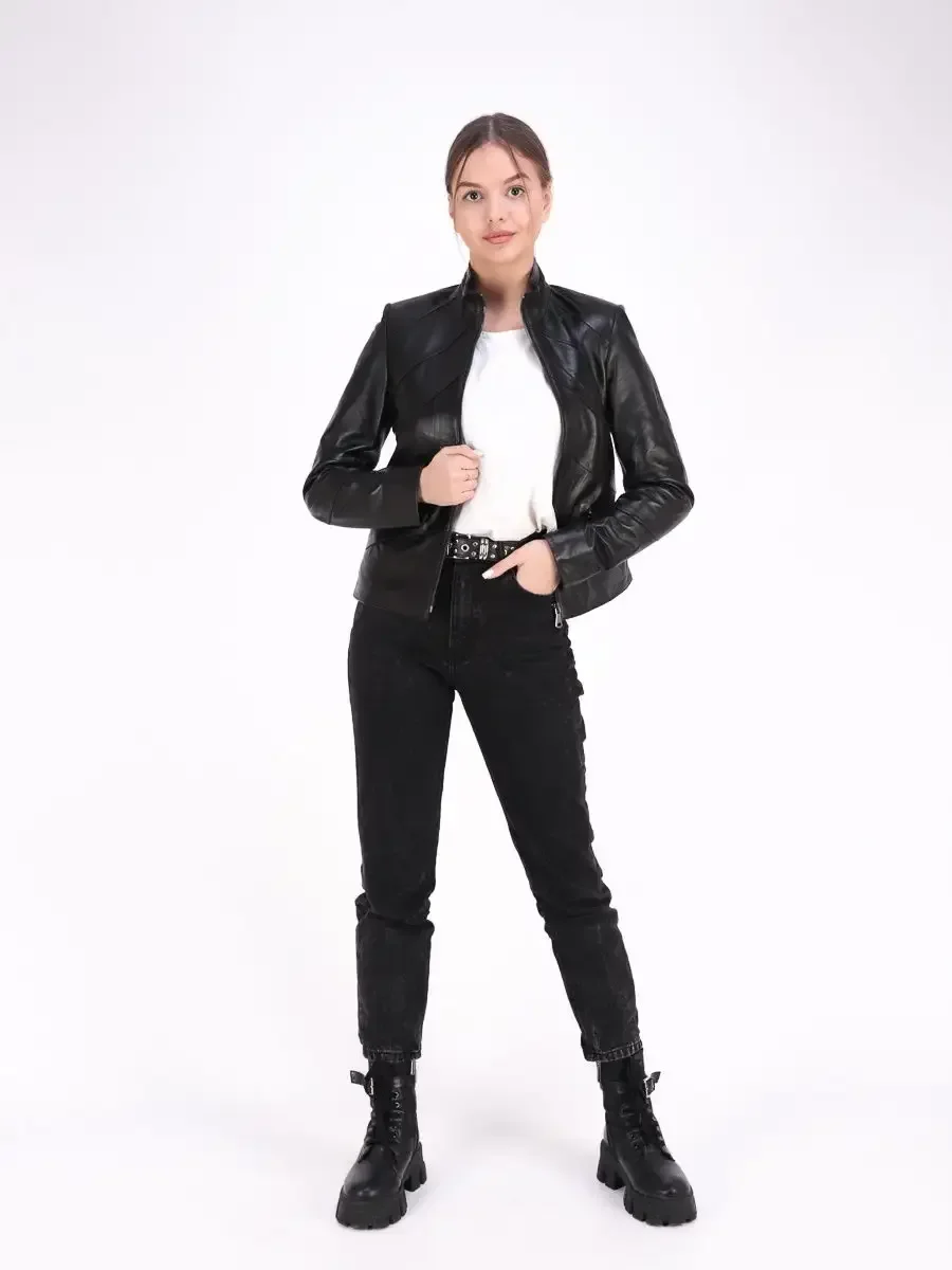 Куртка женская из натуральной кожи