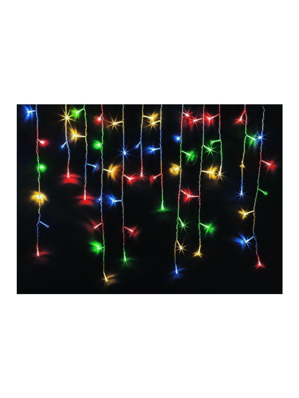 Гирлянда светодиодная "Бахрома" 93 644 NGF-D021-03 2х0.5м 100LED RGBY IP44 эффект мерцания TR Navigator 93644
