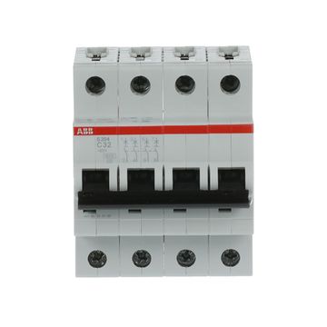 Автоматический выключатель ABB S204 4-полюсный C32 6кА