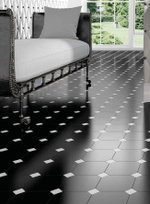 Adex Pavimento Hexagono Black 20x23