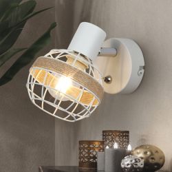 Светильник настенно-потолочный спот Rivoli Anselma 7034-701 1 x E14 40 Вт поворотный с выключателем | Споты-Подсветки
