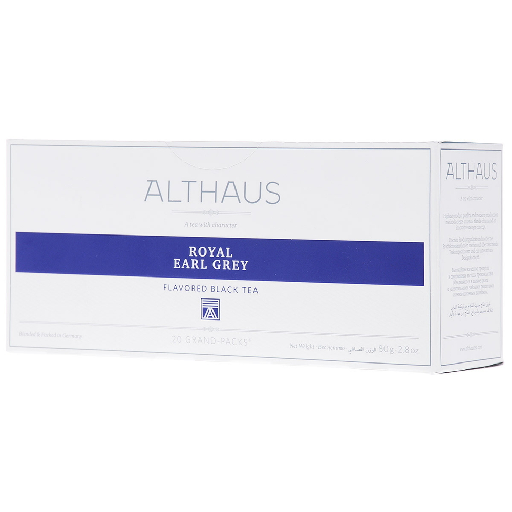 Althaus Grand Pack Royal Earl Grey ароматизированный чай в пакетиках, 20 шт