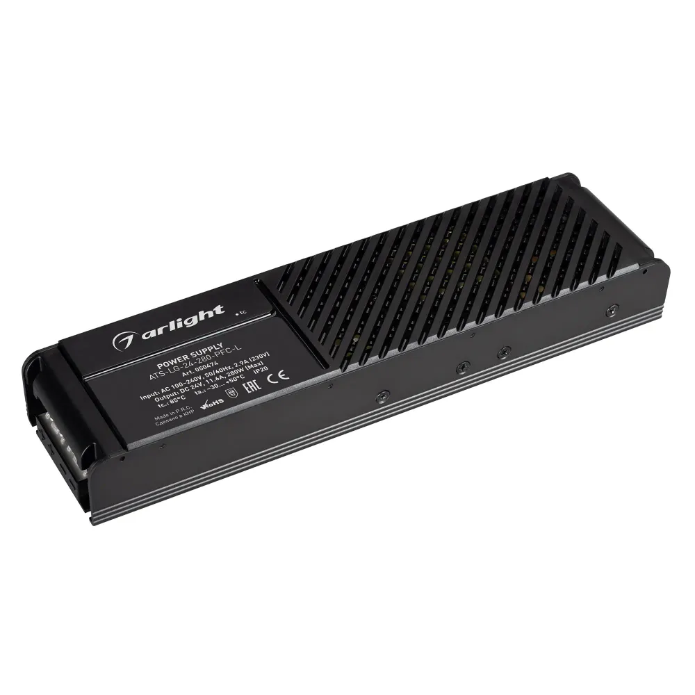 Блок питания ATS-LG-24-280-PFC-L (24V, 11.6A, 280W) (Arlight, IP20 Сетка, 5 лет) Блок питания ATS-LG-24-280-PFC-L (24V, 11.6A, 280W) (Arlight, IP20 Сетка, 5 лет)
