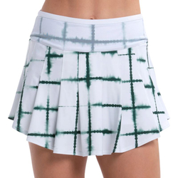 Женская теннисная юбка Lucky in Love Shibori Wave 14" - team green