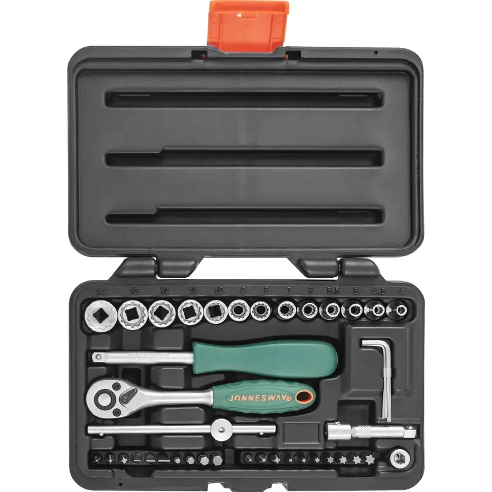Набор головок торцевых 1/4"DR Super Tech JONNESWAY S68H2141S