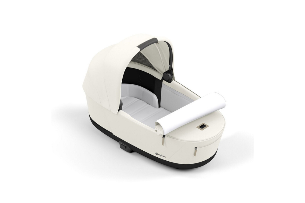 Коляска 2 в 1 Cybex Priam IV Off White, шасси Matt Black