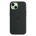 Силиконовый чехол с поддержкой MagSafe Apple Silicone Case для iPhone 15, Black (Черный)