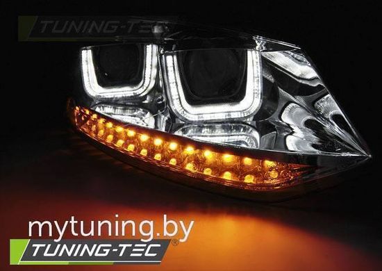 Передние фары для Volkswagen Polo V (09-17) Chrome