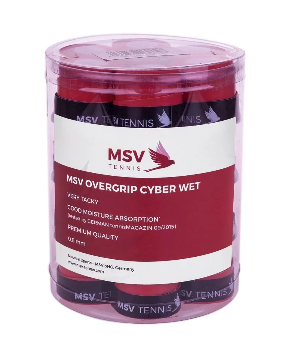 Теннисные намотки MSV Cyber Wet Overgrip 24P - red