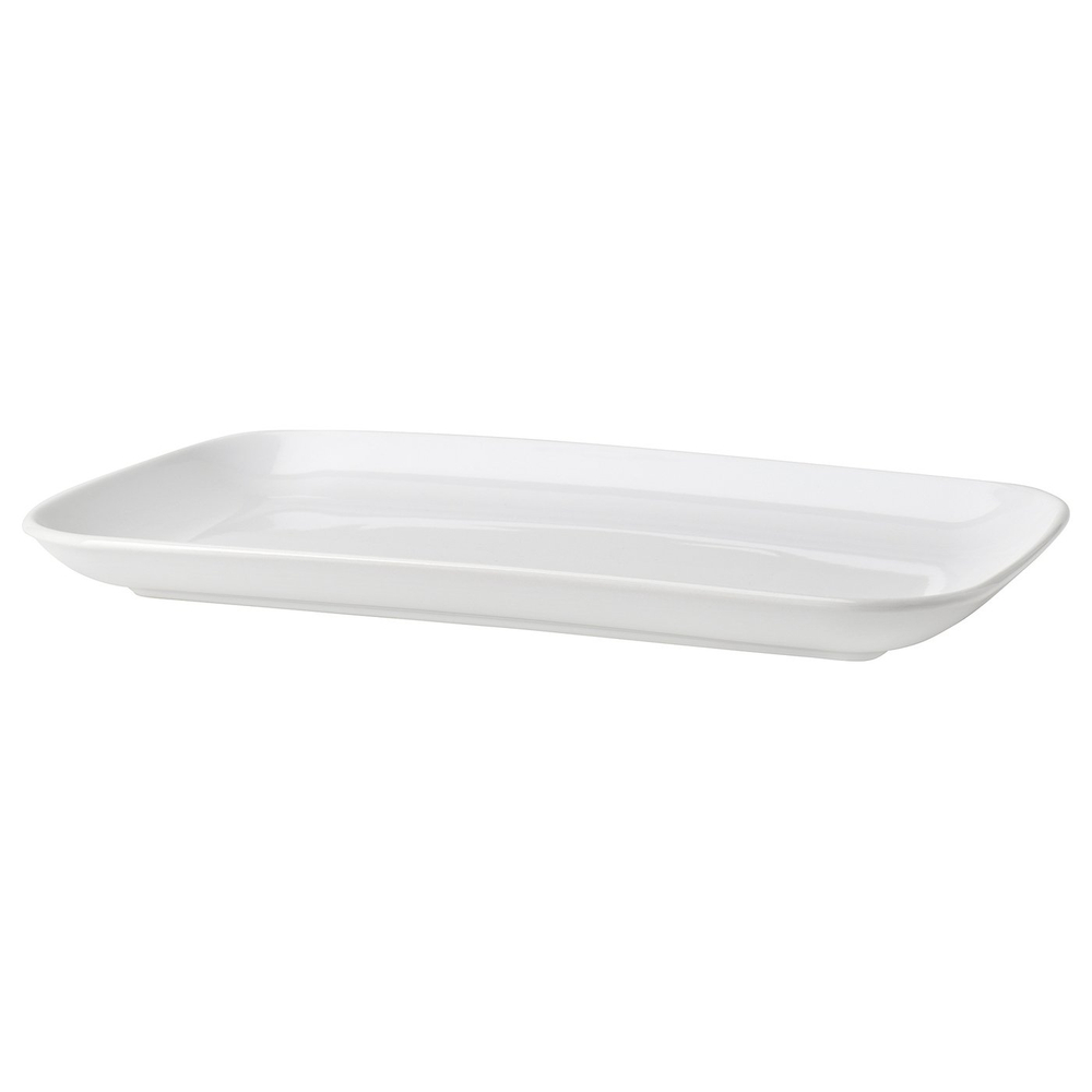 IKEA GODMIDDAG  (ИКЕА ГОДМИДДАГ)  -  Тарелка - белая 18x30 см