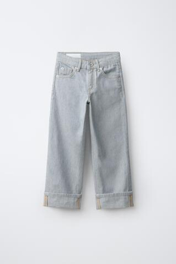 ZARA ДЖИНСЫ STRAIGHT, ГОЛУБОЙ