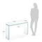 Стеклянный консольный стол Glass 125x40 см