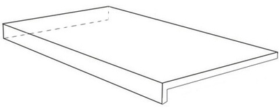 Ступень Room Stone White Scalino Ang Sx Cer (Угл Левая) 33x60