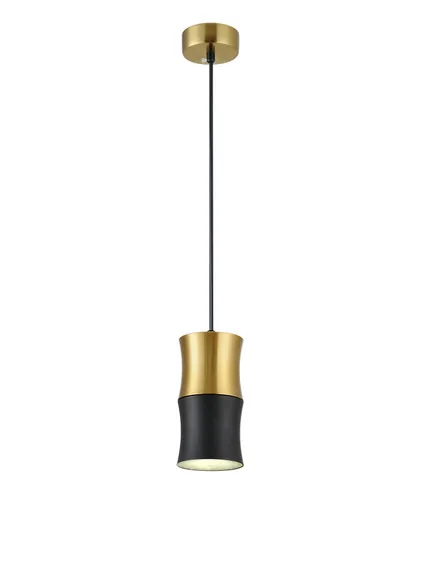Светильник подвесной светодиодный Rilon 1127YB+BK YELLOW BROWN+BLACK, 10 Вт, жёлтый и чёрный