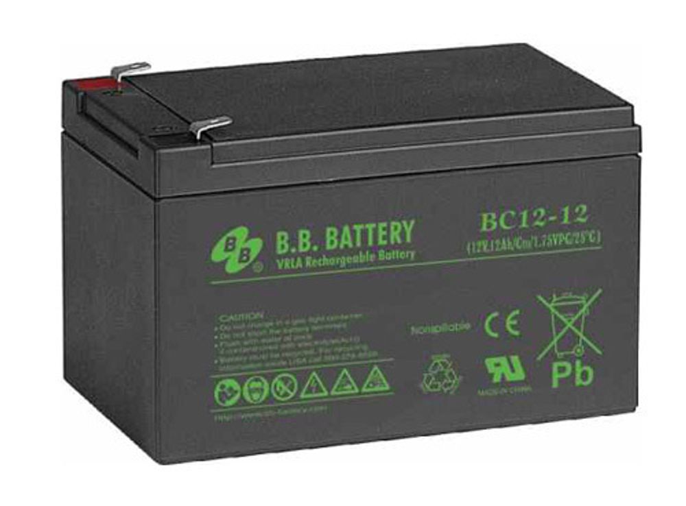 Аккумулятор B.B.BATTERY BC 12-12 ( 12Ач / 12В ) AGM
