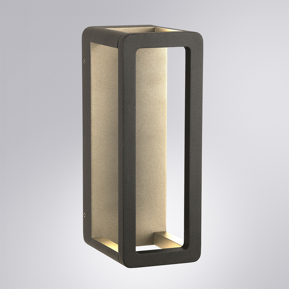 Уличный настенный светодиодный светильник Arte Lamp HASSALEH A3374AL-1BK