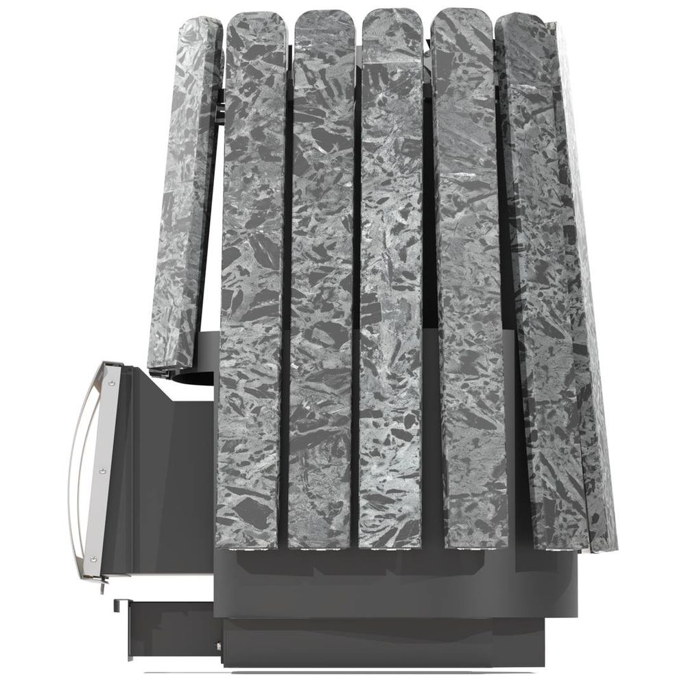 Дровяная банная печь Grill'D Cometa Vega 450 Short Max Stone Pro (Серпентинит)