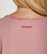 Футболка DESIGUAL. X THE ROLLING STONES Desigual - розовый(24SWTK30)