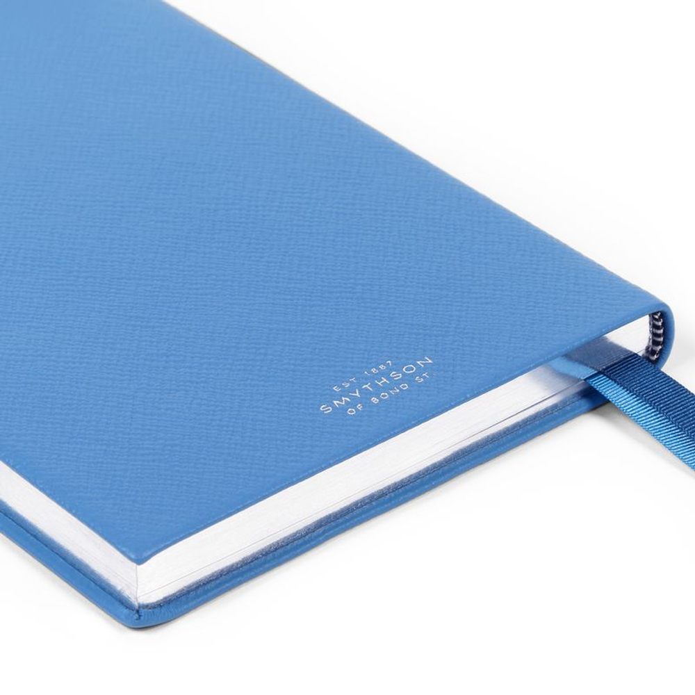 Smythson Блокнот Soho Notebook in Panama Stars Navy