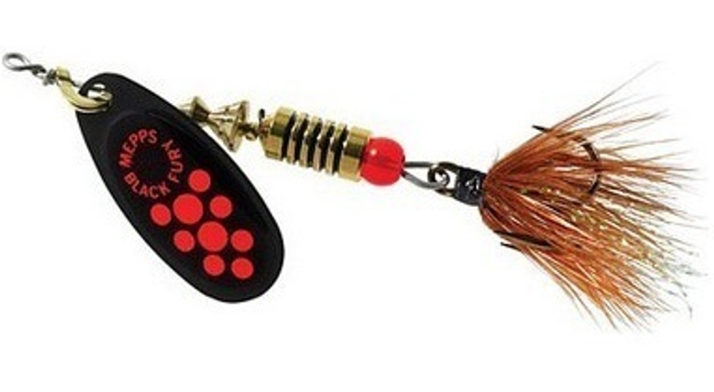Блесна для рыбалки вращающаяся Mepps BLACK FURY MOUCHE