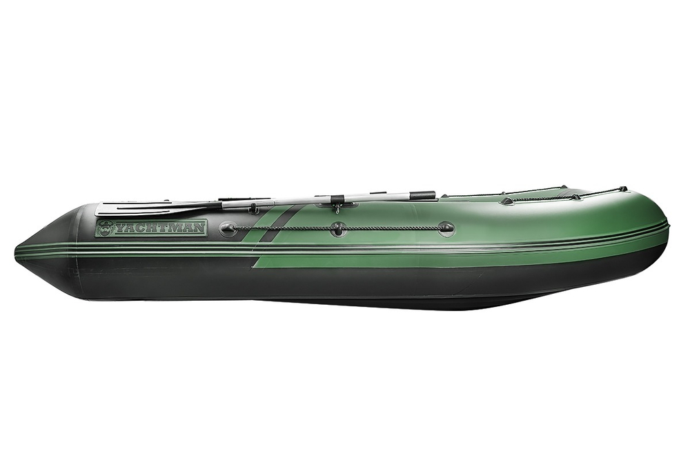 YACHTMAN-320 НДНД (Яхтман) зеленый-черный (лодка ПВХ нднд под мотор с усилением)