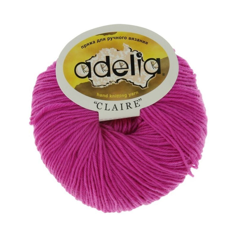 Пряжа Adelia Claire / уп.10 мот. по 50г, 138м, 206 яр.сиренево-розовый Пряжа Adelia Claire / уп.10 мот. по 50г, 138м, 206 яр.сиренево-розовый