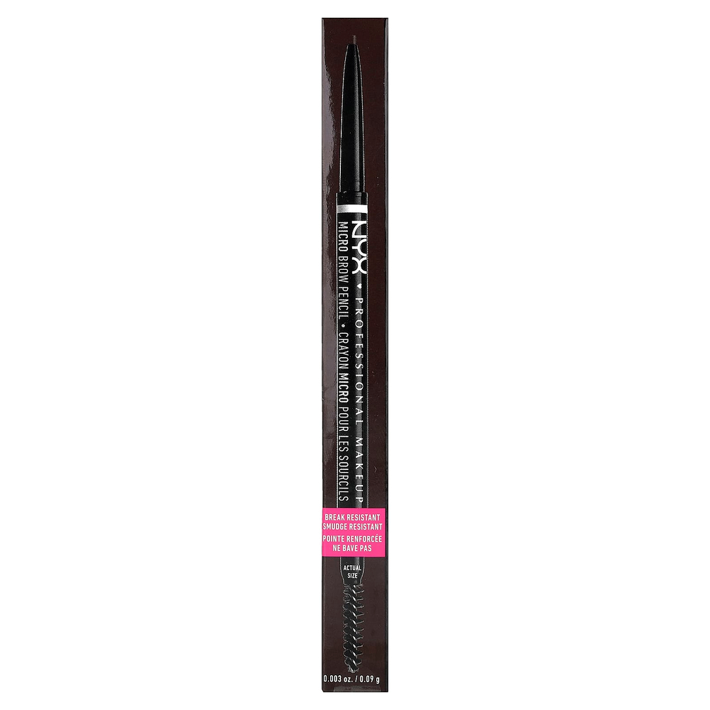 NYX Professional Makeup, Micro Brow Pencil, 06 брюнетка, 0,09 г (0,003 унции)
