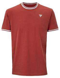Мужская теннисная футболка Tecnifibre Team Stretch — терракотовая