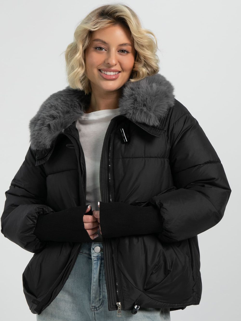 Куртка Рената (черная) Б16488-4М LT Collection