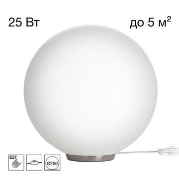 Настольная лампа Ø250 1*Е27 CL941D25T1 матовый хром Ron Citilux