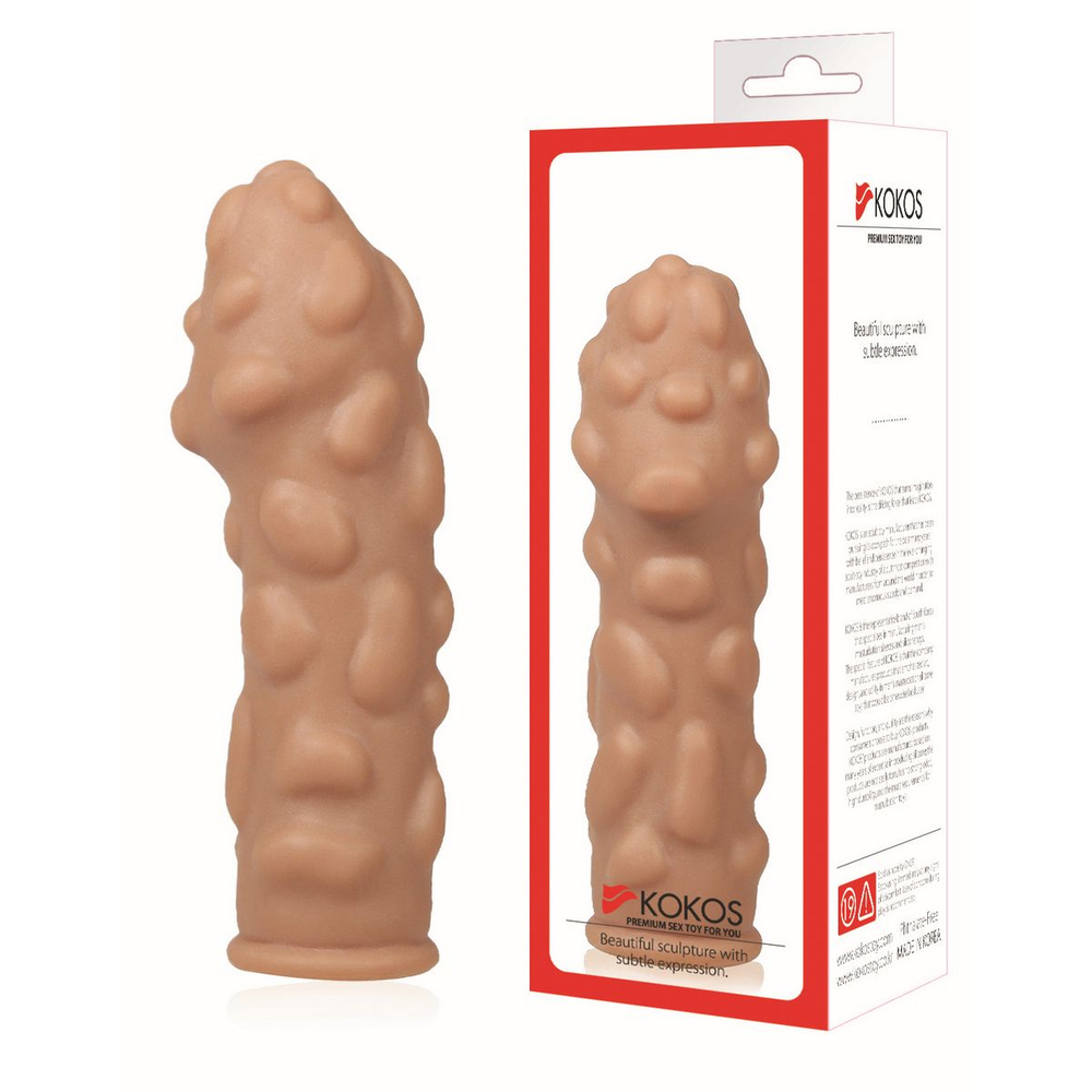ES.011-M / Насадка на фаллос с крупными бугорками размер M, EXTREME Sleeves ES.011