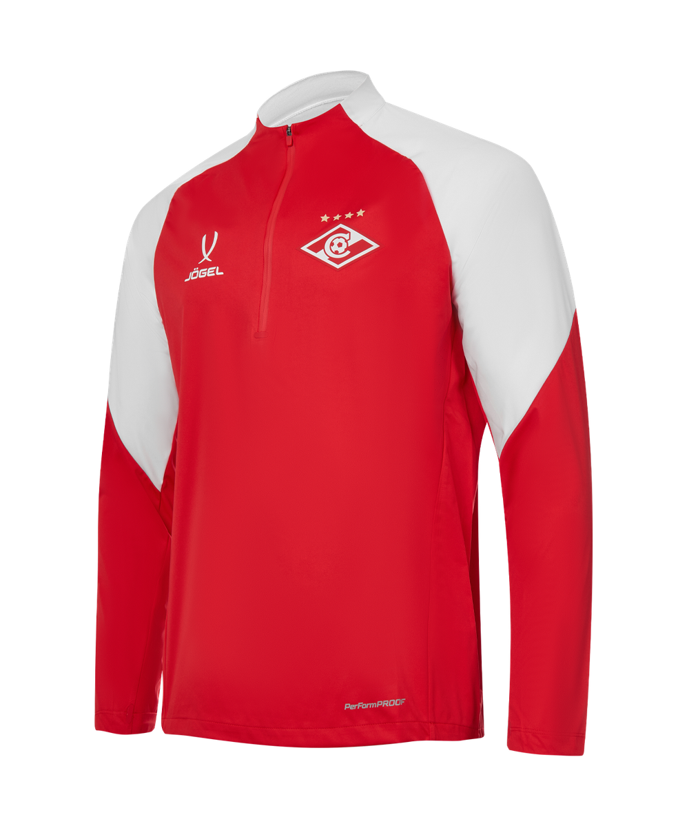 Джемпер ветрозащитный Jögel PREMIER PerFormPROOF Spartak 1/4 Zip Wind Top, красный